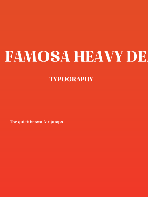Famosa Heavy Demo Poster