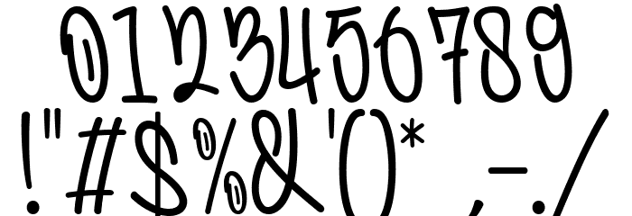 Famous Bomber Regular Font OTHER CHARS