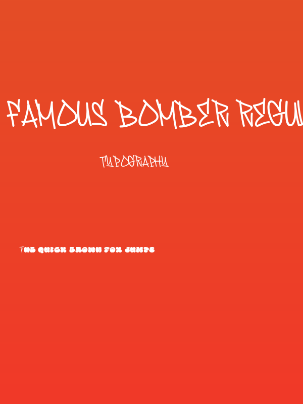 Famous Bomber Regular Poster