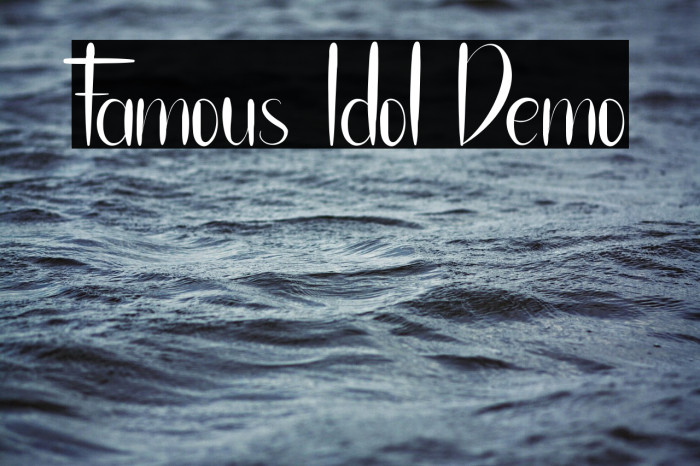 Famous Idol Demo Example 1