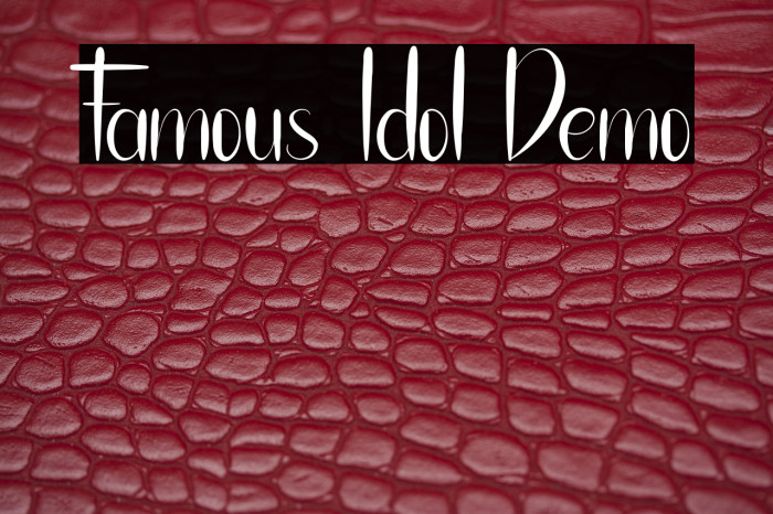 Famous Idol Demo Example 2