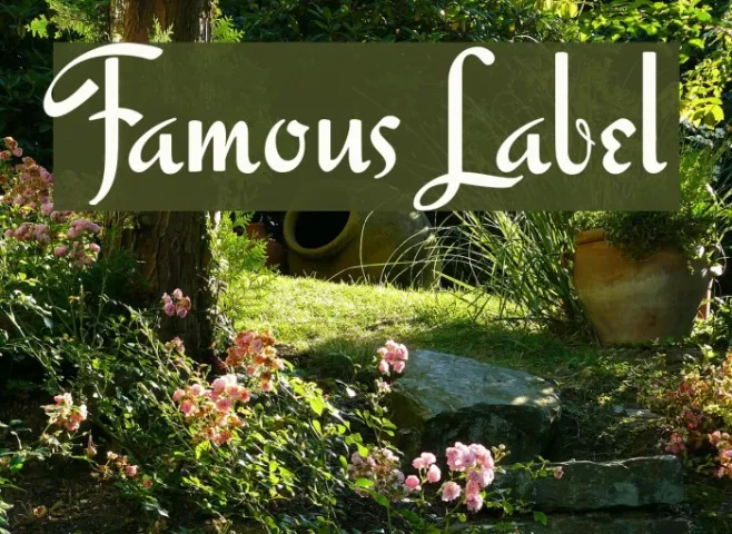 Famous Label Example 1