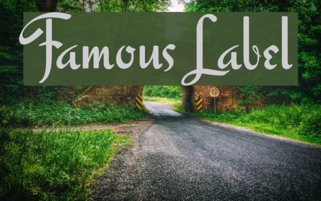 Famous Label Example 3