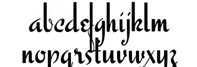 Famous Label Font LOWERCASE