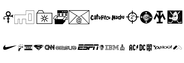 Famous Logos Font OTHER CHARS