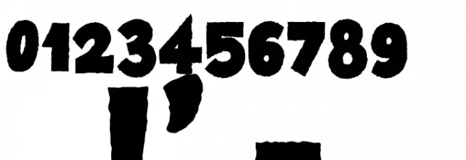 Famous Oldies Black Font OTHER CHARS