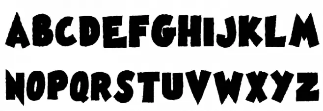 Famous Oldies Black Caratteri MAIUSCOLE