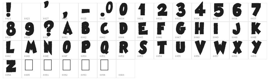 Famous Oldies Black Character Map