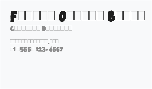 Famous Oldies Black Business Card