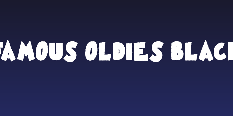 Famous Oldies Black Social Header