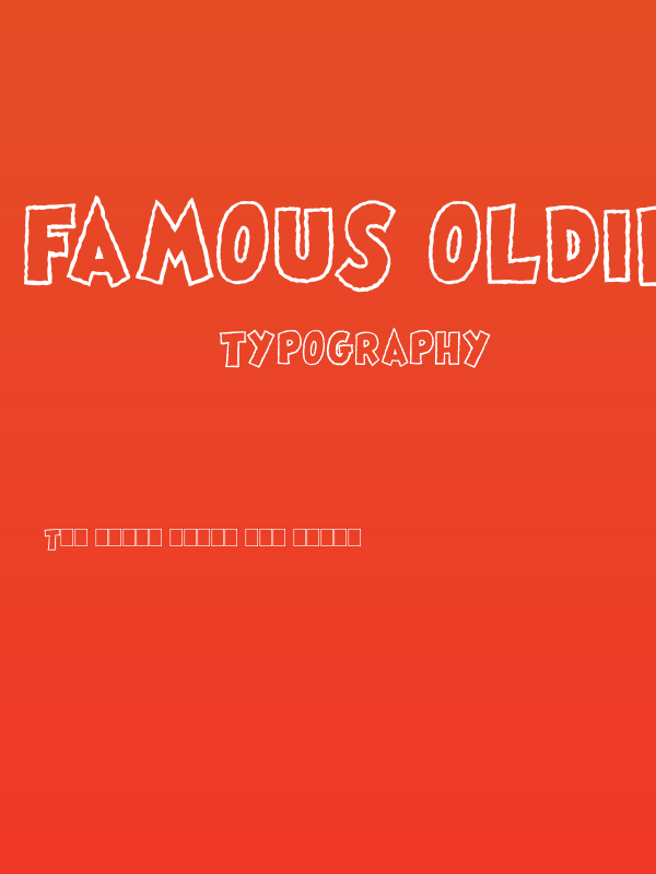 Famous Oldies Plain Poster