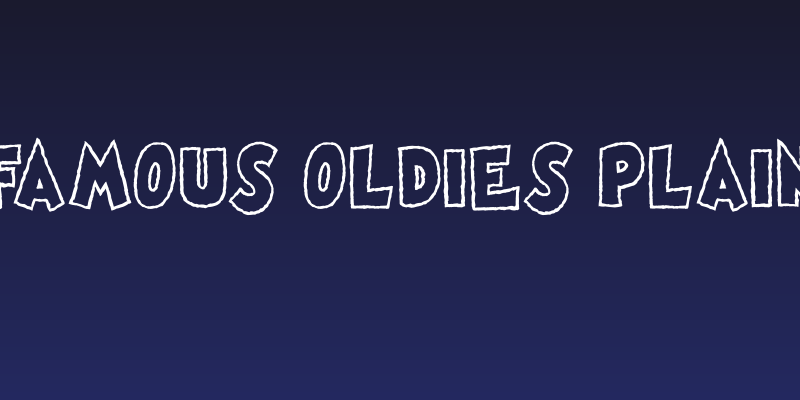 Famous Oldies Plain Social Header