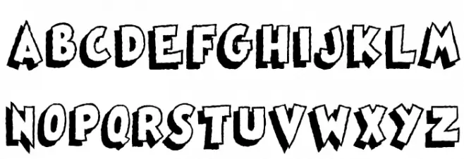 Famous Oldies Shad Font LOWERCASE