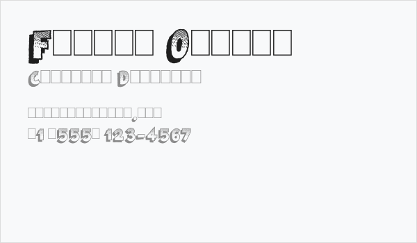 Famous Oldies Business Card