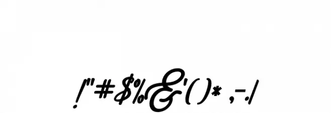 Famous-Regular Font OTHER CHARS