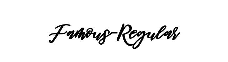 Famous-Regular  font caratteri gratis