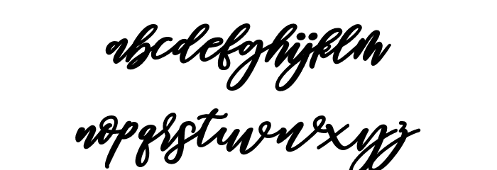 Famous-Regular Font LOWERCASE