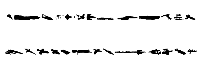 Famous Spaceships 2 Font LOWERCASE