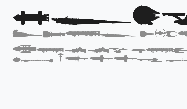 Famous Spaceships Business Card