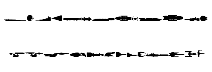 Famous Spaceships Fuentes MINÚSCULAS
