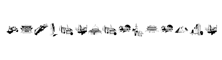 FamousBuildings  नि: शुल्क फ़ॉन्ट्स डाउनलोड