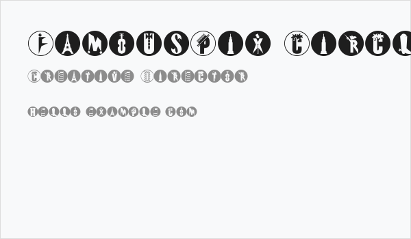 FamousPix-Circles Business Card