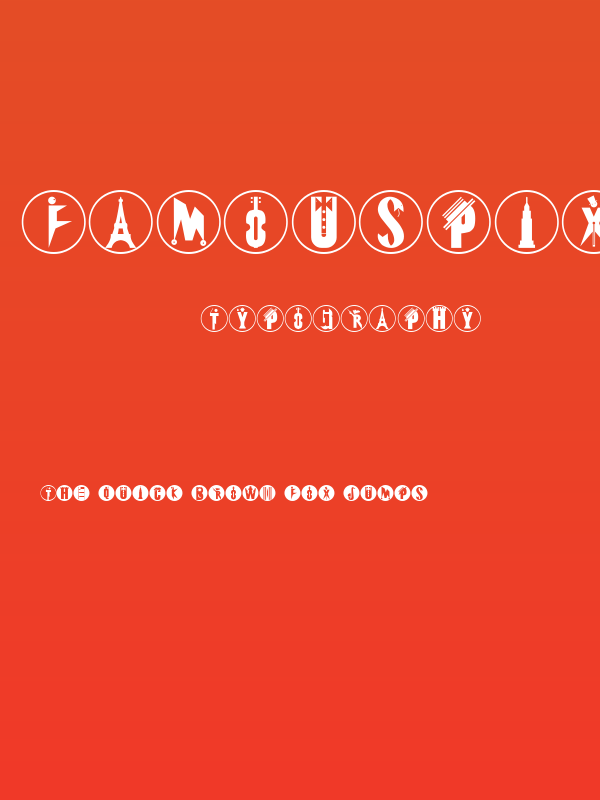 FamousPix-Circles Poster