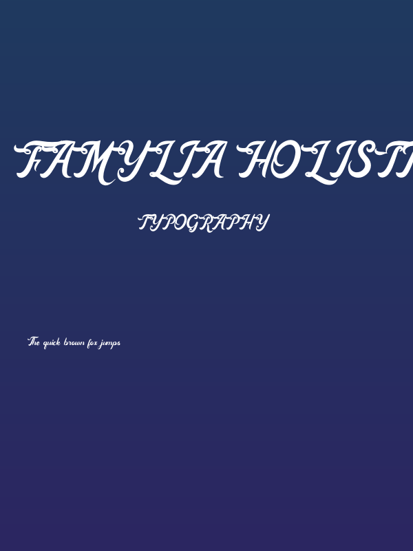Famylia Holistika Poster
