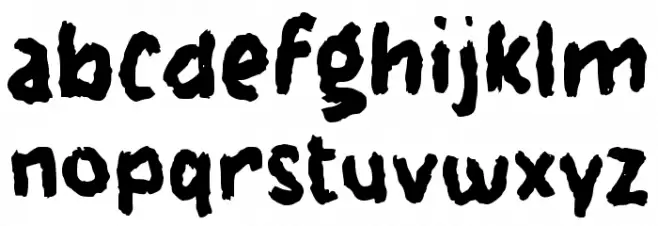 Famzaso خط أحرف صغيرة