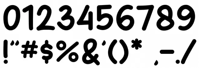 FanKids Font OTHER CHARS