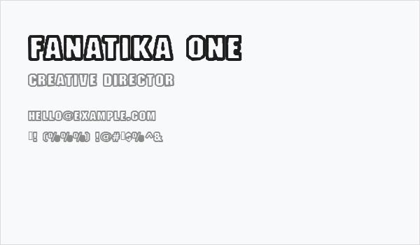 Fanatika One Business Card