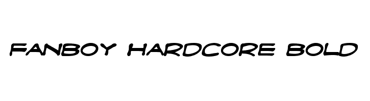 Fanboy Hardcore Bold Font