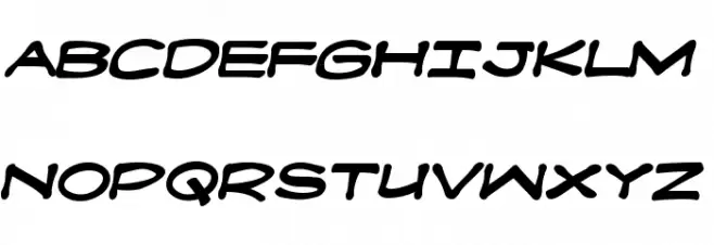 Fanboy Hardcore Bold Font Litere mari