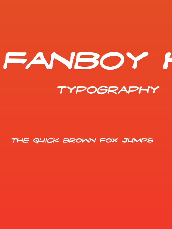 Fanboy Hardcore Bold Poster