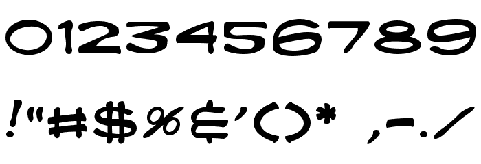 Fanboy Hardcore Font OTHER CHARS