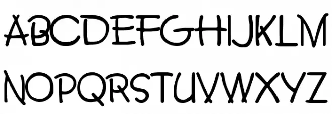 FanciHand Regular Schriftart Groß