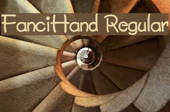 FanciHand Regular Font examples