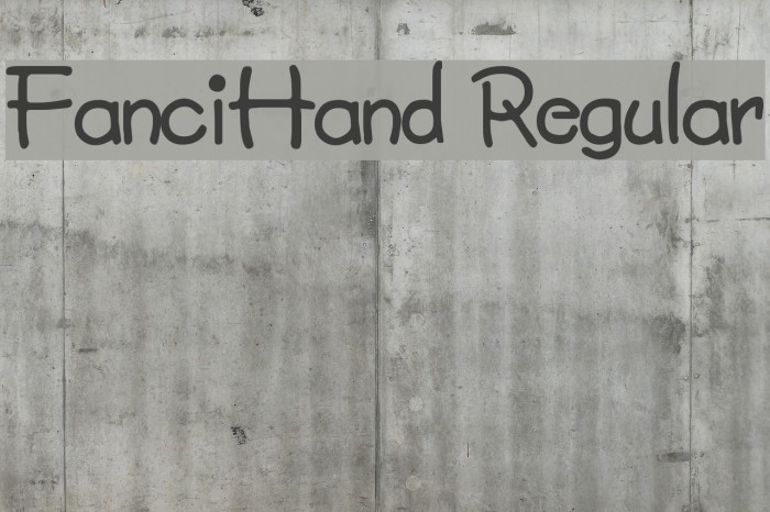 FanciHand Regular Font examples