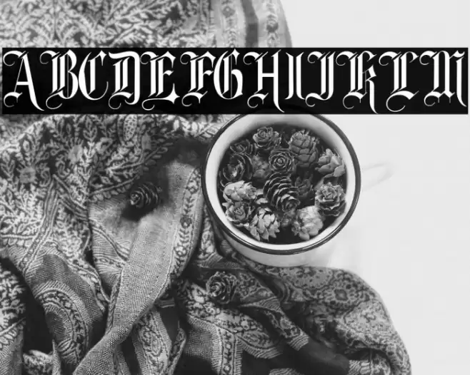 Fancy Card Text Font examples