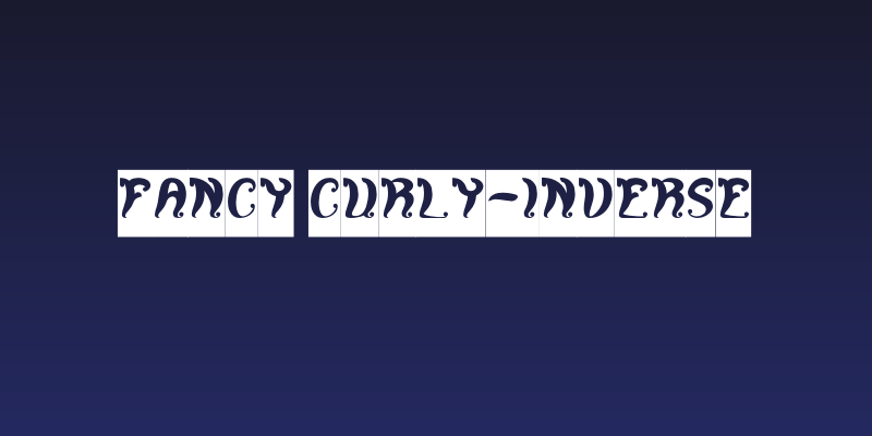 Fancy Curly-Inverse Social Header