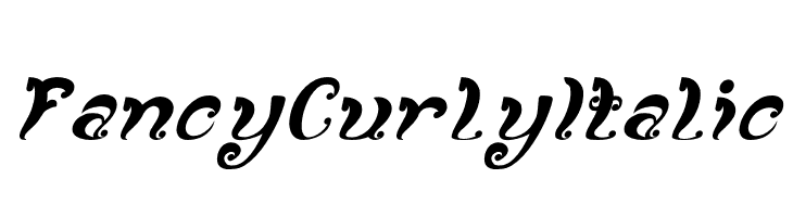 Fancy Curly Italic  les polices de caractères gratuit tlcharger
