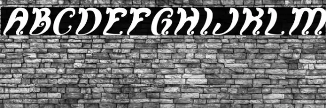 Fancy Curly Italic Font examples