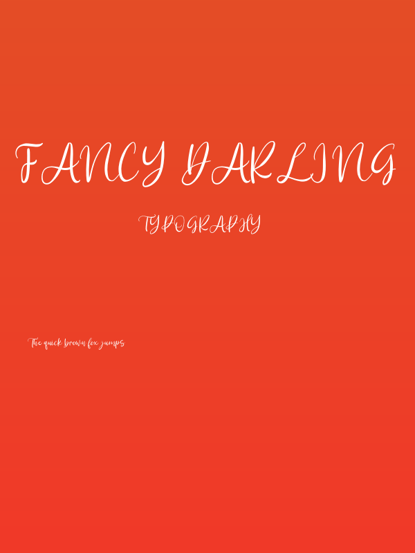 Fancy Darling Poster