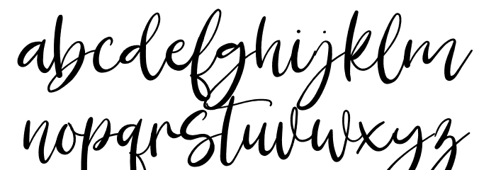 Fancy Darling Font LOWERCASE