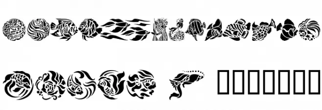 Fancy Fish Font OTHER CHARS