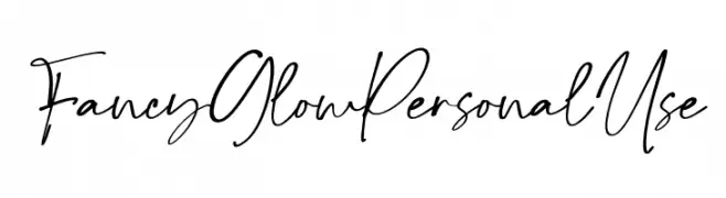 Fancy Glow Personal Use  baixar fontes gratis