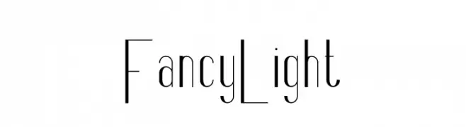 Fancy Light  नि: शुल्क फ़ॉन्ट्स डाउनलोड