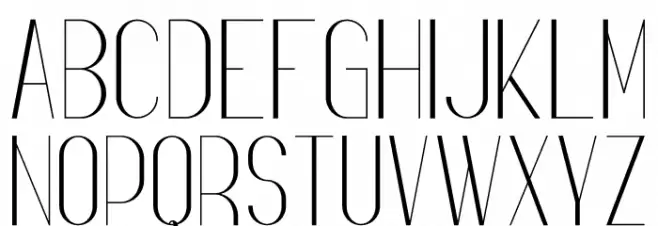 Fancy Light Schriftart Groß