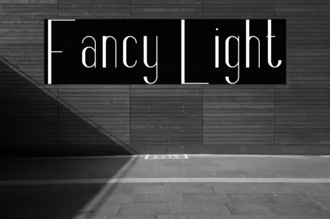 Fancy Light Font examples