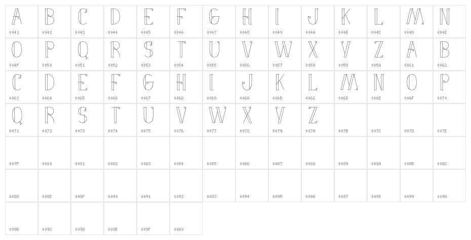 Fancy Me Character Map
